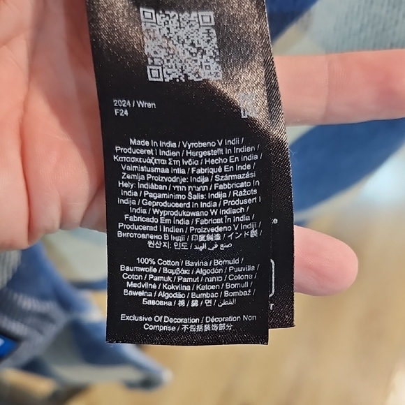 Kavu Wren Heavyweight Shirt Blue and White Check Size Medium - Picture 8 of 8